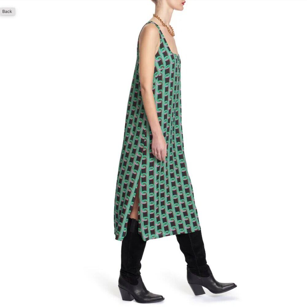 NWT COREY LYNN CALTER Jolie Dress in Link Chain Print Size XS